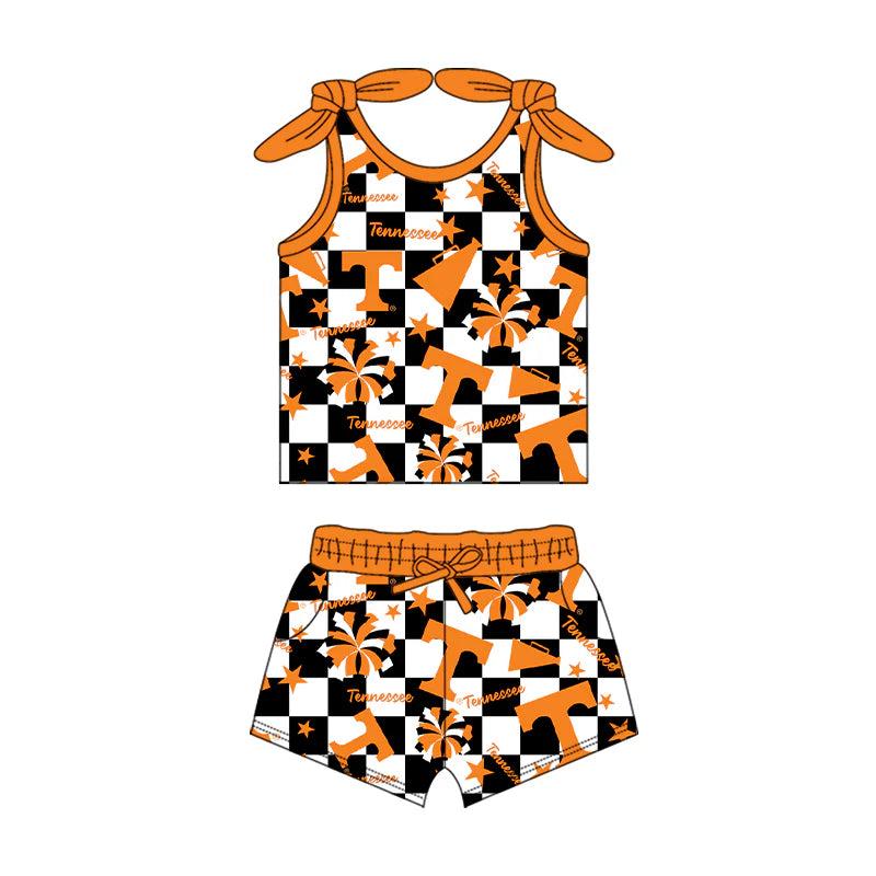 ( Moq 5 each style ) Baby Girl Toddler Cheer Sibling T Team Romper Dress Set 7.16