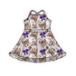 ( Moq 5 each style ) Girls Kids Football Bows Tigers Hoodie Shirt Dress Set