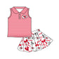 ( Moq 5 each style ) Baby Girl Toddler KC Team Bows Sibling Romper Dress Set 7.10