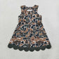 Baby Girls Kids Brown Green Camo Bows Shorts Scallop Dress Yoga Active Clothes RTS
