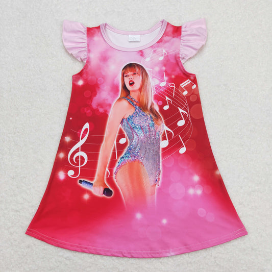 Baby Girl Singer Short Sleeves Dress