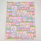 BL0094 Baby Girl Easter Rabbit Eggs Pink Blanket