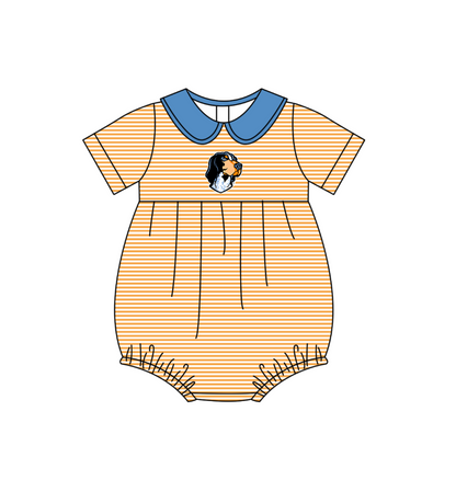 ( Moq 5 Each Style ) Baby Boys Girls Kids Dog Stripes Team Sibling Rompers Sets