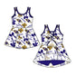 ( Moq 5 each style ) Baby Girl Toddler B Team Bows Sibling Skort Dress Set 6.9