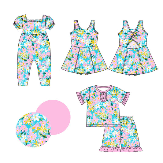 Baby Girl Flower Sibling Dress Romper Set ( Moq 5 Each Style ) 1.4