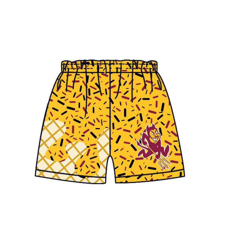 ( Moq 5 each style ) Baby Boy Girl Team Sibling Yellow Dress Shirt Shorts Pants 6.2