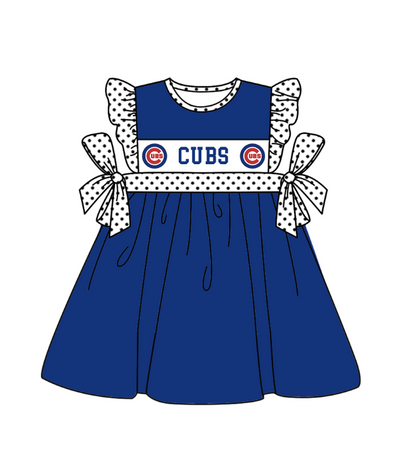 ( Moq 5 Each Style ) Baby Boys Girls Kids Short Sleeves Team Sibling Blue Romper Dress Set