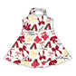 ( Moq 5 each style ) Baby Girl Team Red Yellow Bows Sibling Dress Set 5.21