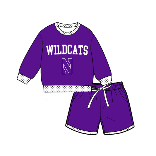 ( Moq 5 ) Baby Girls Kids Long Sleeves Shirt Shorts Team Set Clothes