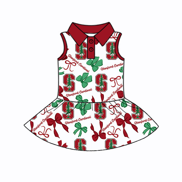 ( Moq 5 each style ) Baby Girl Team S Bows Sibling Dress Set 5.24