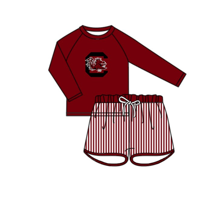 ( Moq 5 Each Style ) Baby Boys Girls Kids Team Sibling Chicken Jumpsuits Sets Swimsuits