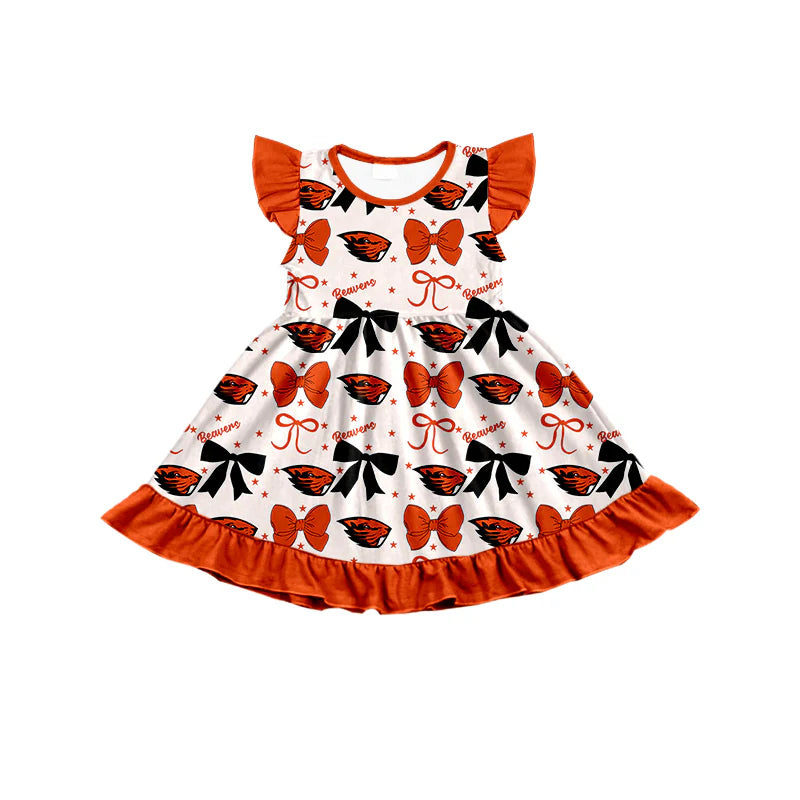 ( Moq 5 each style ) Baby Girl Toddler Team Bows Sibling Dress Set 6.24