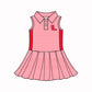 ( Moq 5 each style ) Baby Boy Girl Short Sleeves Team Sibling Dress Shirt Set 5.5