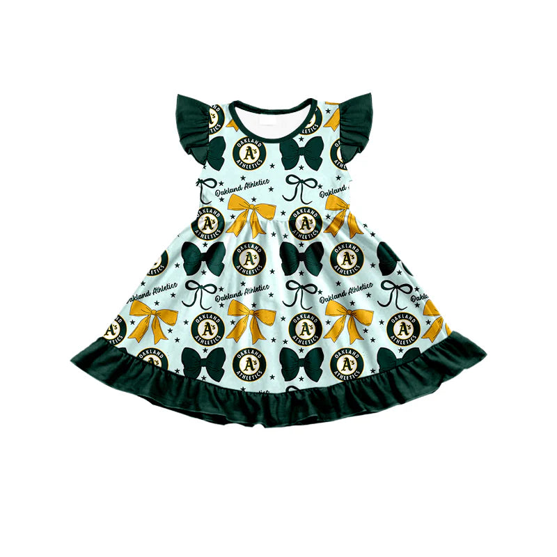 ( Moq 5 each style ) Baby Boy Girl Toddler Team Bows Sibling Shirt Dress Set 6.20
