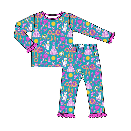 Baby Girl Long Sleeves Shirt Pants Pajamas Doll Set