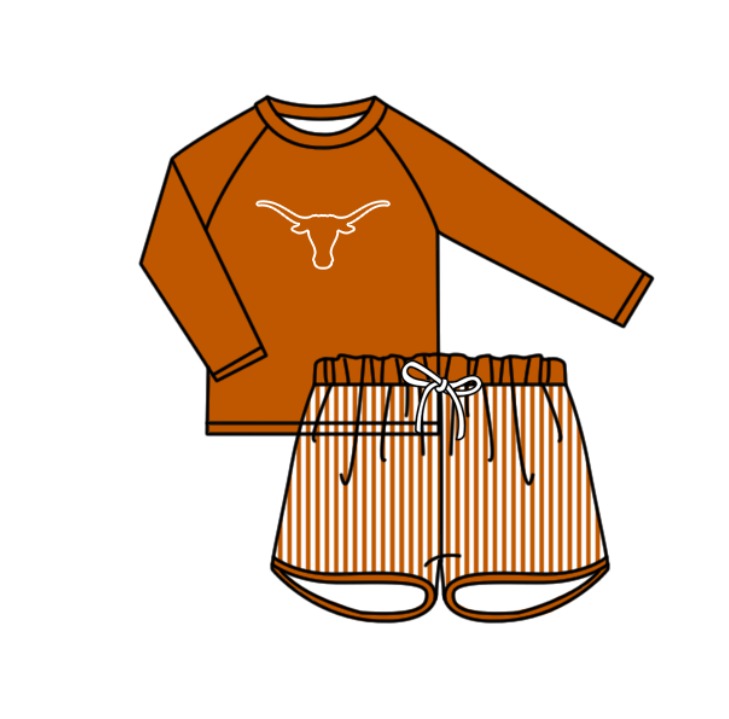 ( Moq 5 Each Style ) Baby Boys Girls Kids Team Sibling Jumpsuits Cow Sets Swimsuits