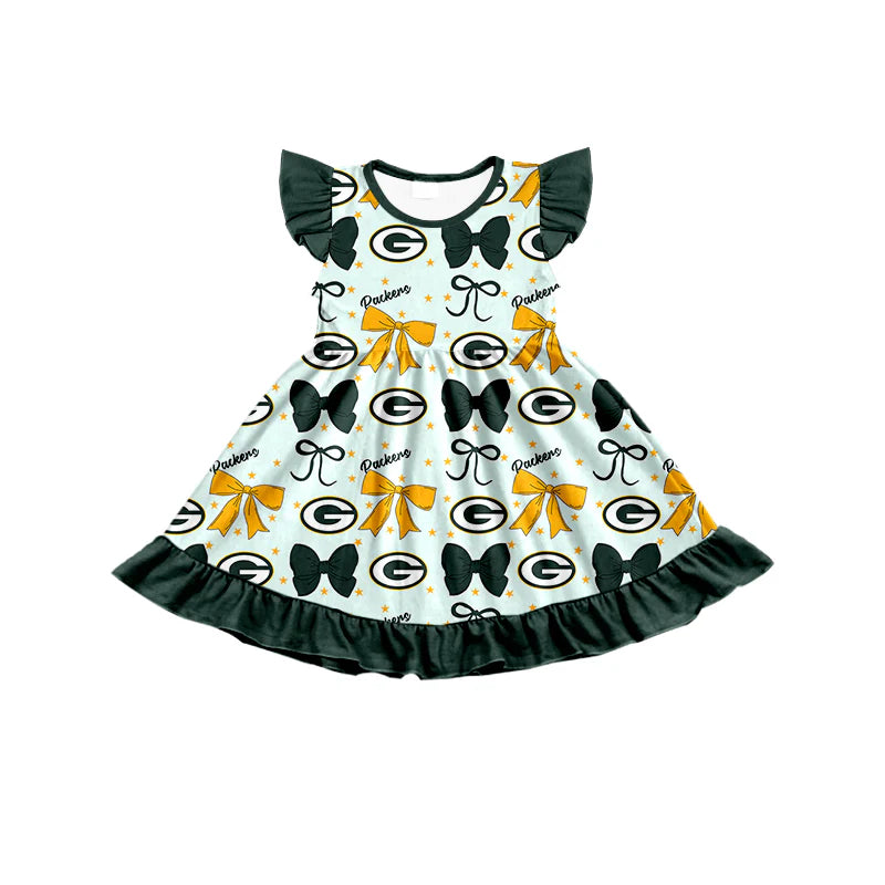 ( Moq 5 each style ) Baby Girl Toddler G Team Bows Sibling Dress Set 6.27
