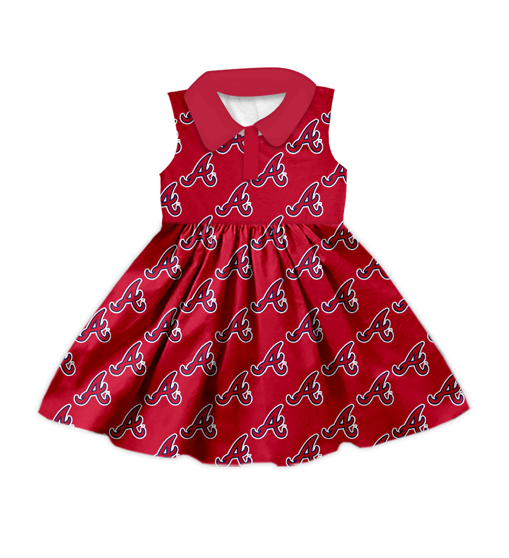 ( Moq 5 each style ) Baby Boy Girl Toddler A Red Sibling Team Dress Shirt Set 7.12