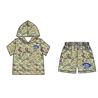 ( Moq 5 Each Style ) Baby Boys Girls Toddler Sibling Blue Shorts Shirts Set Team Drip Sprinkles Clothes