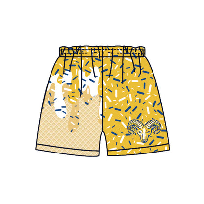 ( Moq 5 each style ) Baby Boy Team Sibling Rams Drip Shorts Shirt 7.24