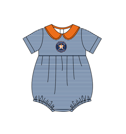 ( Moq 5 Each Style ) Baby Boys Girls Kids Team Sibling Star Blue Stripes Rompers Sets