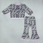 Sibling Baby Boys Girls Kids Long Sleeves Mock Neck‌ Shirts Camo Pants Sets Clothes RTS