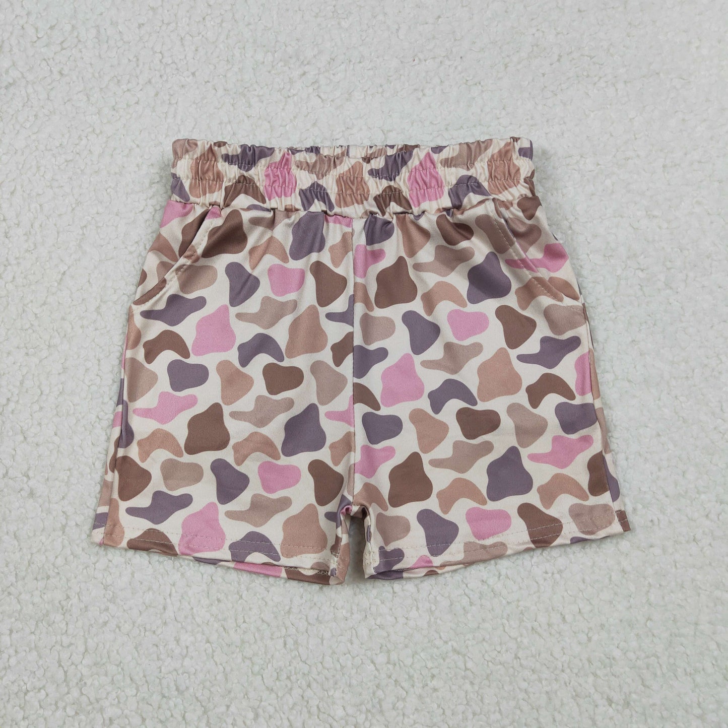 Baby Girls Kids Camo Pockets Shorts Southern Bottom RTS
