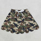Baby Girls Kids Green Camo Shorts Pockets Scallop Skirt Clothes RTS