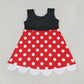 Baby Girls Kids Sleeveless Dots Knee Length Dress RTS