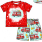 Baby Boy Girl Short Sleeves Easter Rabbits Eggs Bus Sibling Dress Romper Clothes Set ( Moq 5 Each style )12.4