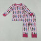 Girls Kids Long Sleeves Soldiers Shirt Pants Christmas Pajamas Set RTS