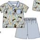 Baby Boy Girl Duck Plaid Bows Sibling Matching Dress Romper Clothes Set ( Moq 5 Each style )