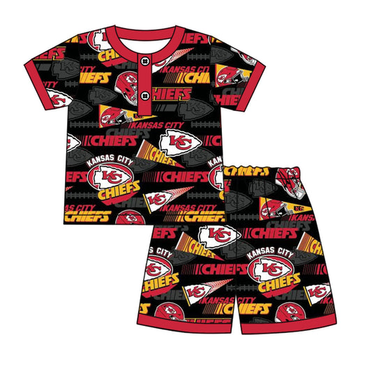 Baby Boy Short Sleeves Team Shirt Shorts Pajamas Set Moq 5
