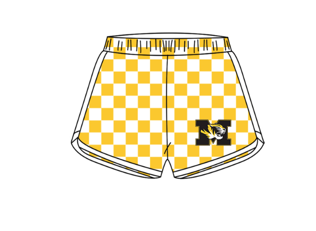 ( Moq 5 Each Style ) Baby Boys Girls Toddler Tigers Plaid Sibling Shorts Sets Team Clothing