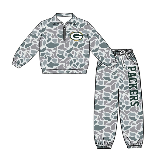 ( Moq 5 ) Baby Boys Toddler Long Sleeves Zipper Pullover Jogger Pants Team Clothes Set