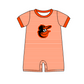 ( Moq 5 Each Style ) Baby Boys Girls Kids Team Sibling Orange Stripes Rompers Sets
