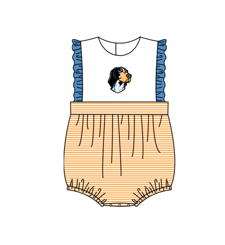 ( Moq 5 Each Style ) Baby Boys Girls Kids Dog Stripes Team Sibling Rompers Sets