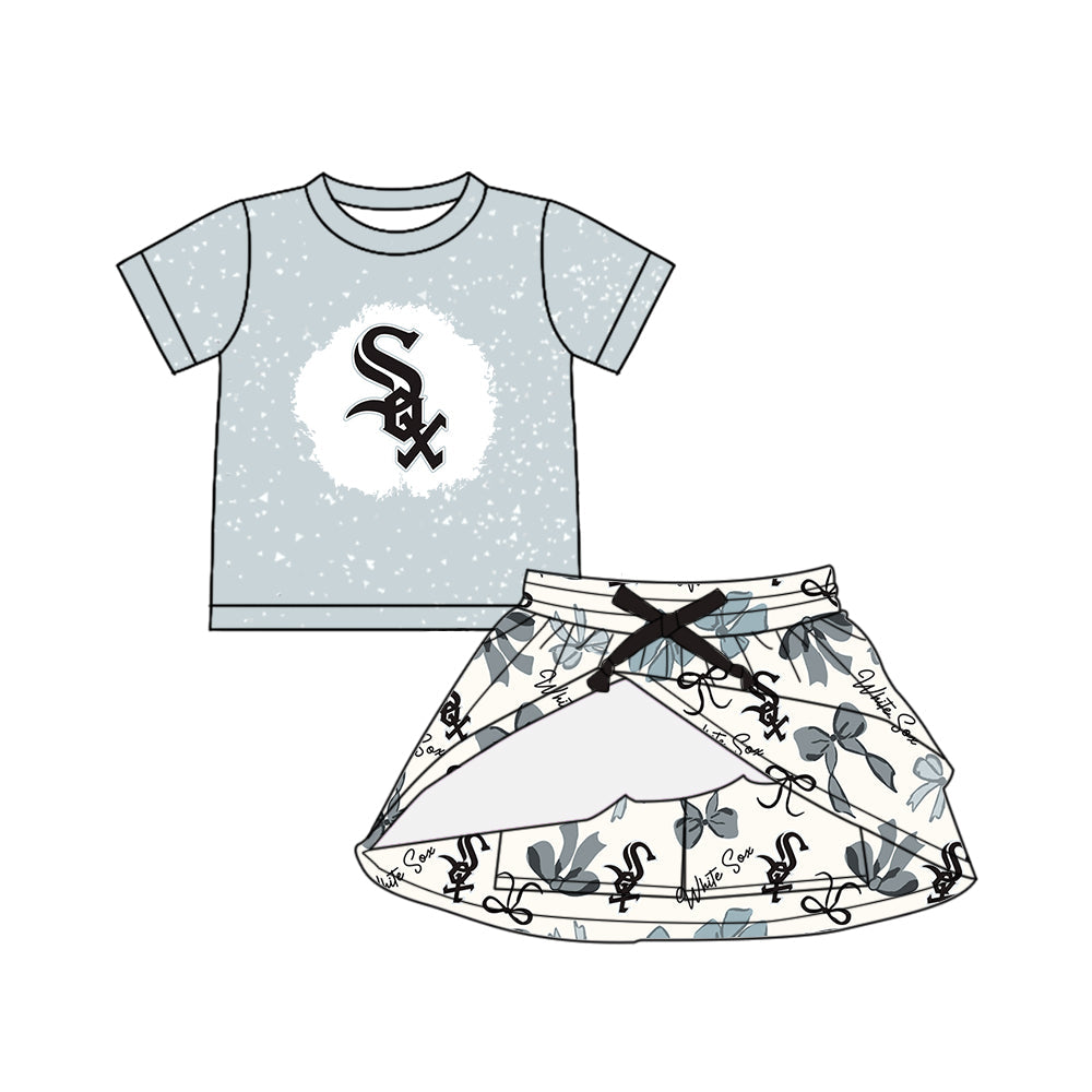 ( Moq 5 each style ) Baby Girl Team Bows Sibling Dress Set 5.19