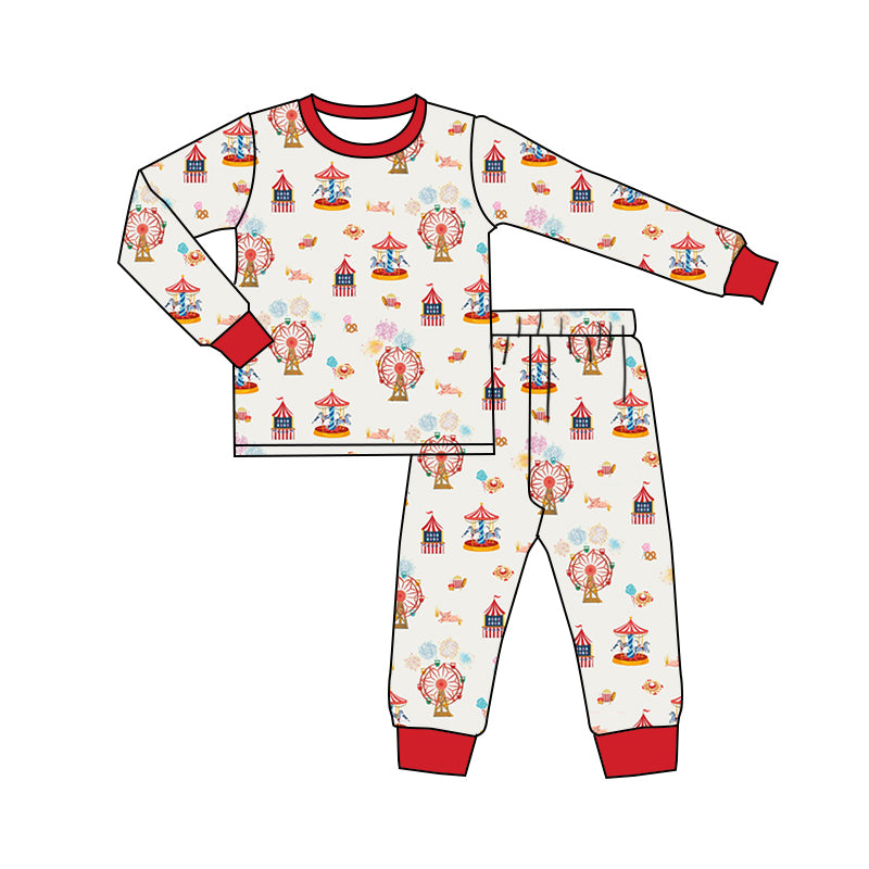 Baby Boy Toddler Long Sleeves Shirt Pants Pajamas Set