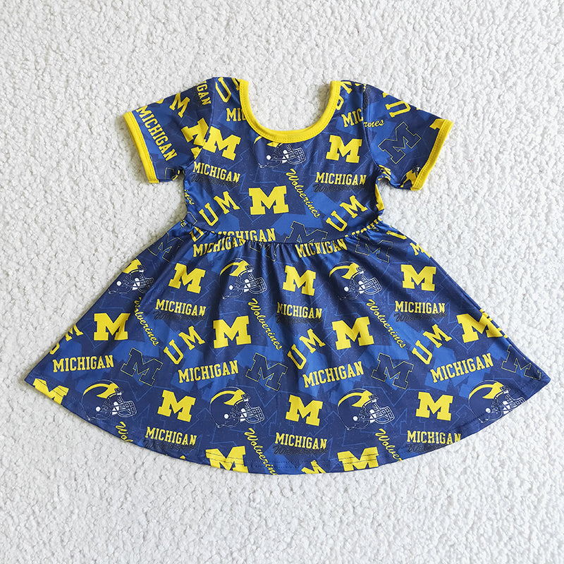 GSD0121 Baby Girl Short Sleeves Team Dress