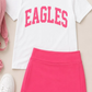 ( Moq 5 Each style ) Custom Girls Kids Short Sleeves Shirts Skirt Shorts Sets 6.19