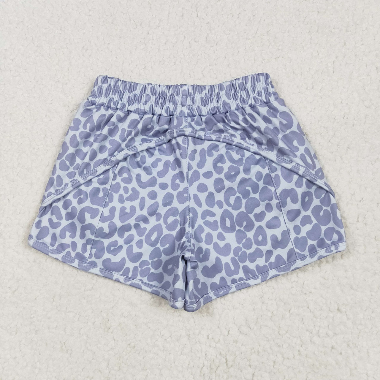 Sibling Baby Girls Leopard Yoga Athletic Shorts Bottoms