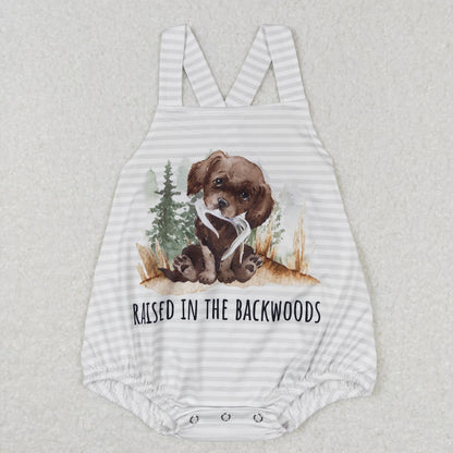 SR0659 Baby Boy Dog Summer Romper