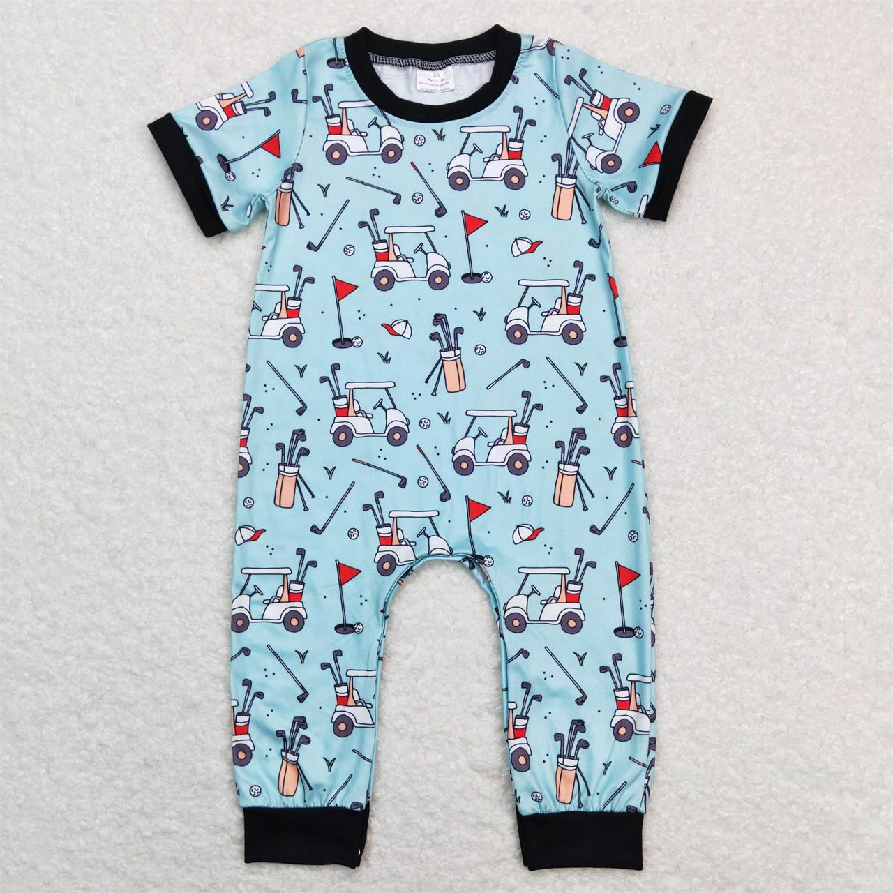 SR0529 Baby Boy Short Sleeves Golf Romper