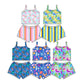 ( Moq 30 Each Style ) Sibling Baby Girls Kids Straps Shirts Shorts Summer Sets Clothes
