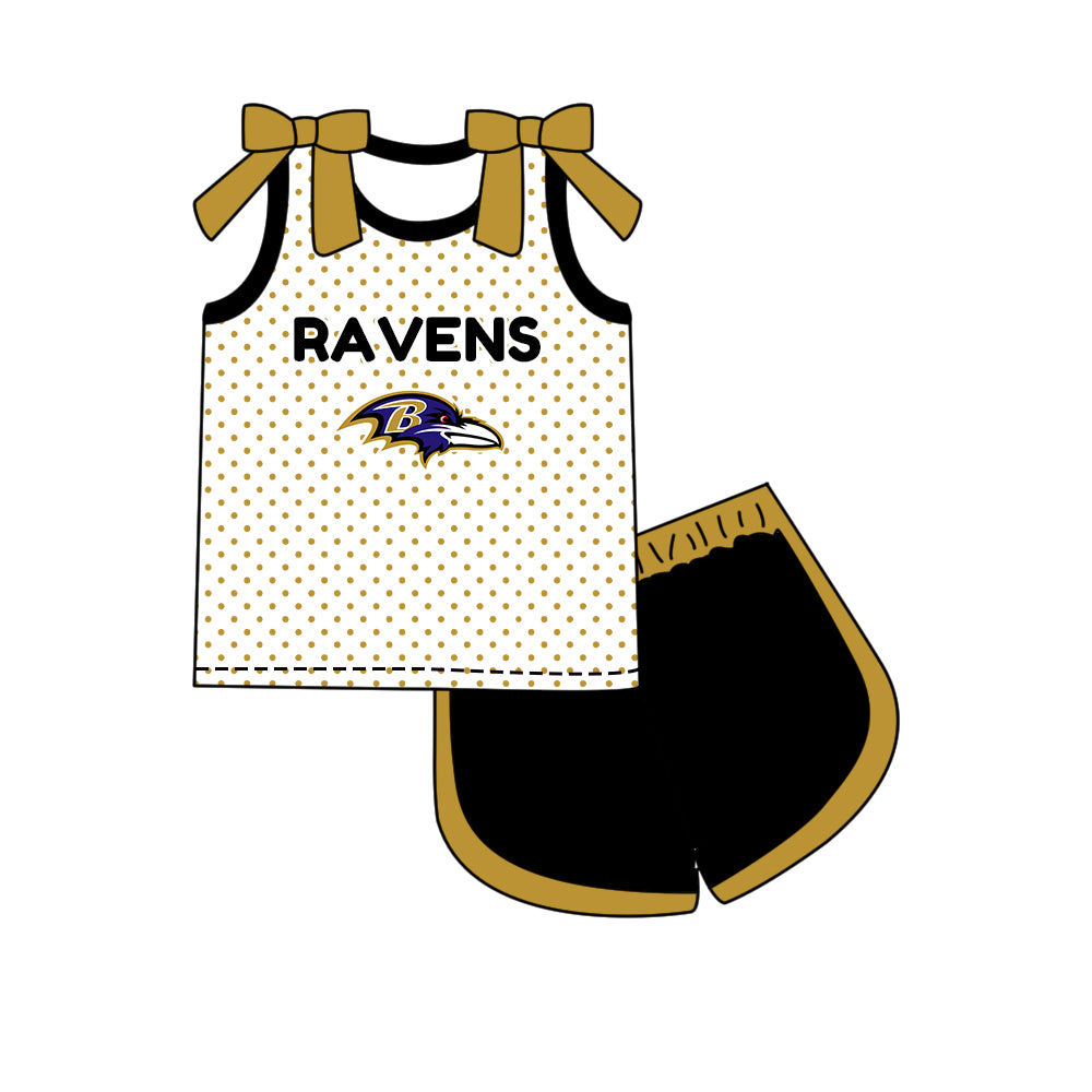 ( Moq 5 Each Style ) Sibling Baby Girls Kids Bows Team Shirt Sets Clothes
