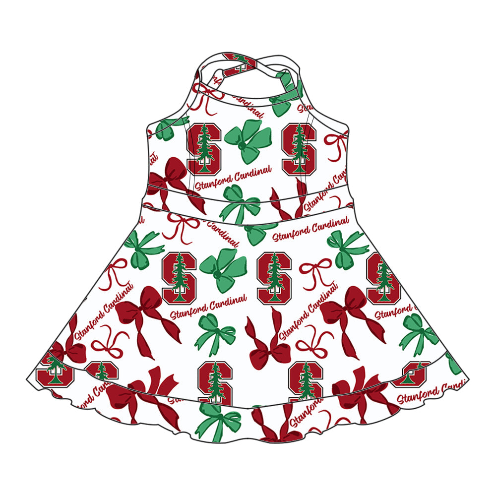 ( Moq 5 each style ) Baby Girl Team S Bows Sibling Dress Set 5.24