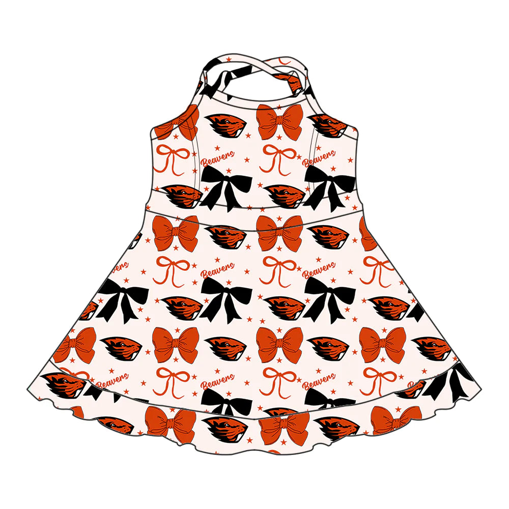 ( Moq 5 each style ) Baby Girl Toddler Team Bows Sibling Dress Set 6.24