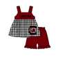 ( Moq 5 Each Style ) Baby Boys Girls Kids Chicken Plaid Team Sibling Rompers Dress Sets