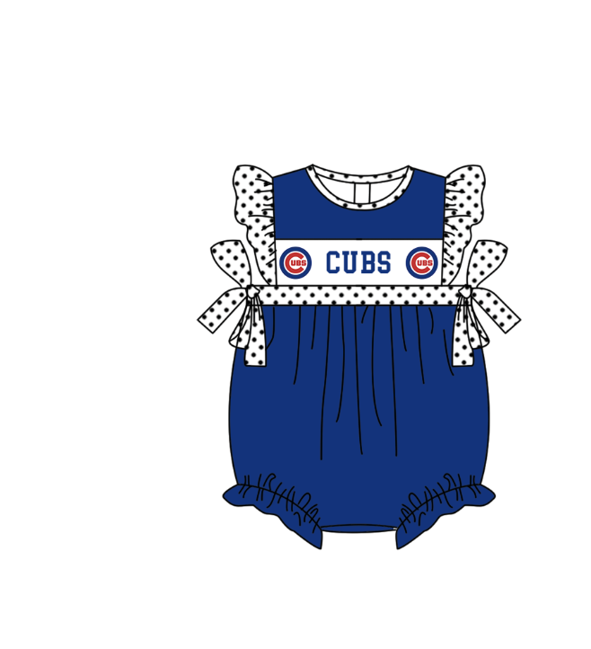 ( Moq 5 Each Style ) Baby Boys Girls Kids Short Sleeves Team Sibling Blue Romper Dress Set
